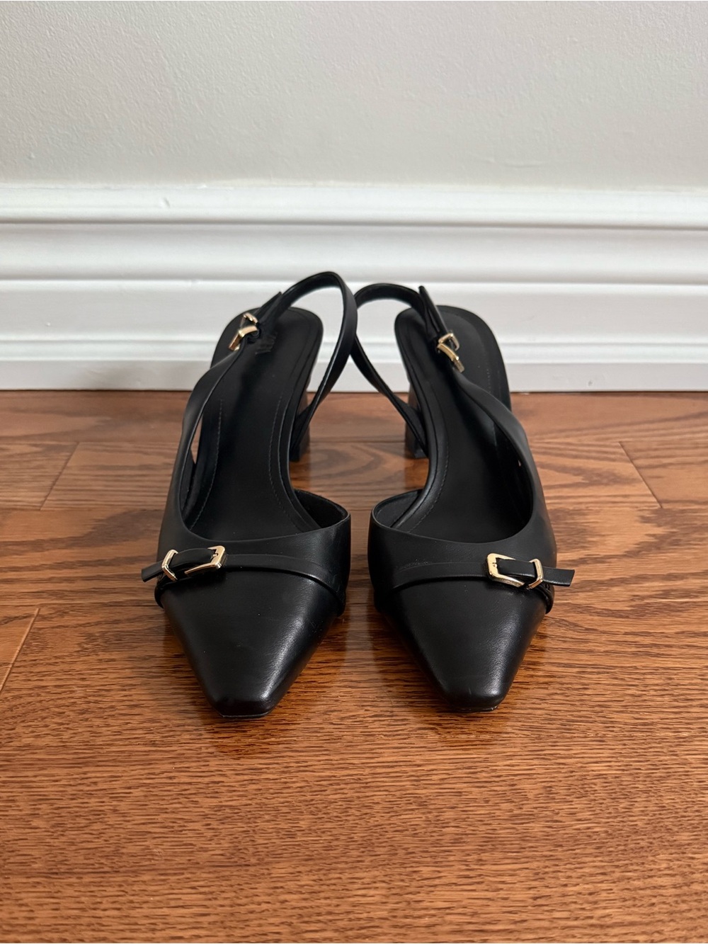 Zara slingback block heels